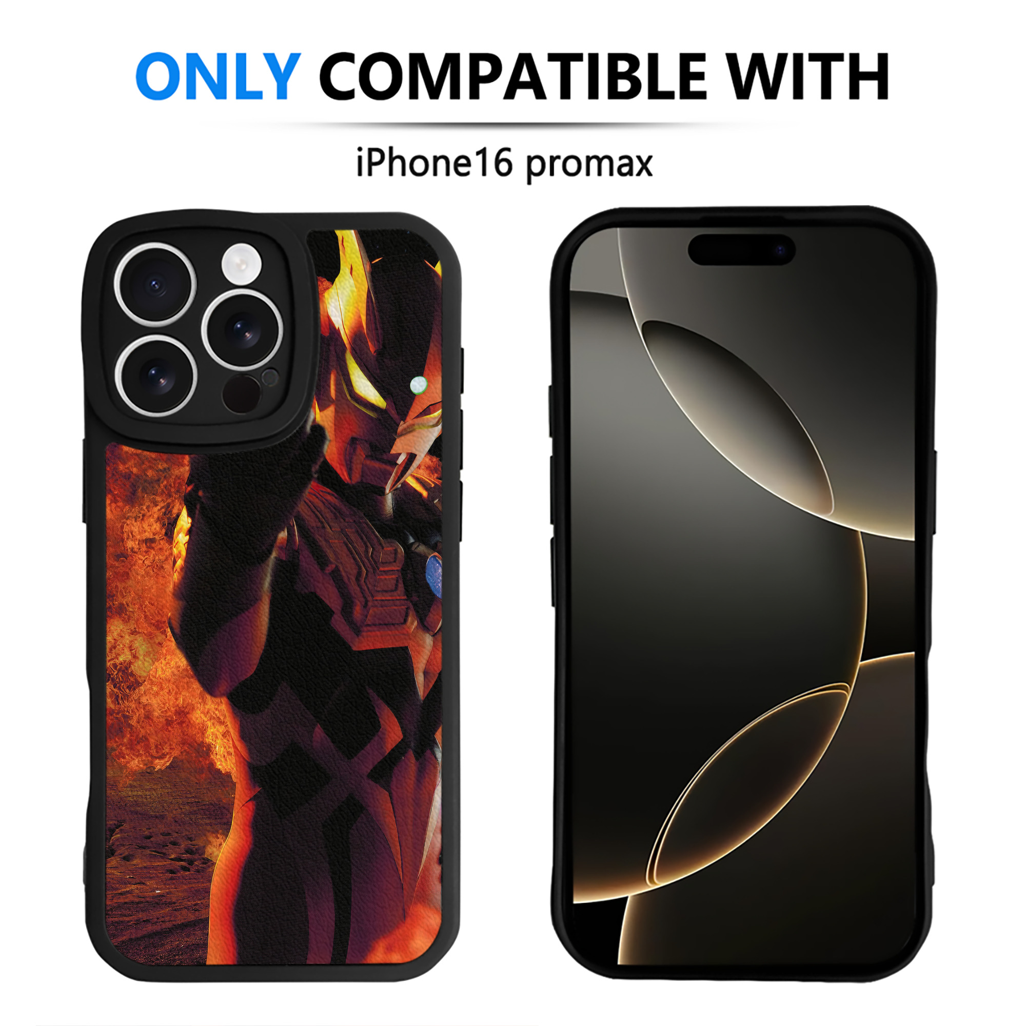 （画像用） ウルトラマン Ultraman 【iPhone 16シリーズ対応】シリコンスマホケース（レザー調） 材質：シリコン